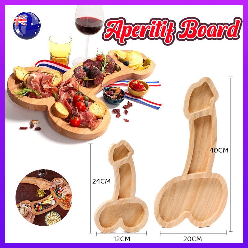 Wooden Cheese Board Serving Aperitif Board Charcuterie Board Meat Cheese Platter - S (24CM)