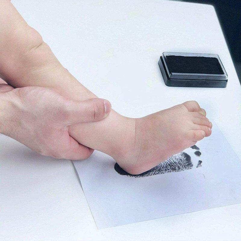 Stamp Ink Pad Rectangular 63x95mm for Rubber Stamps Office Fingerprint Stamping - Blue