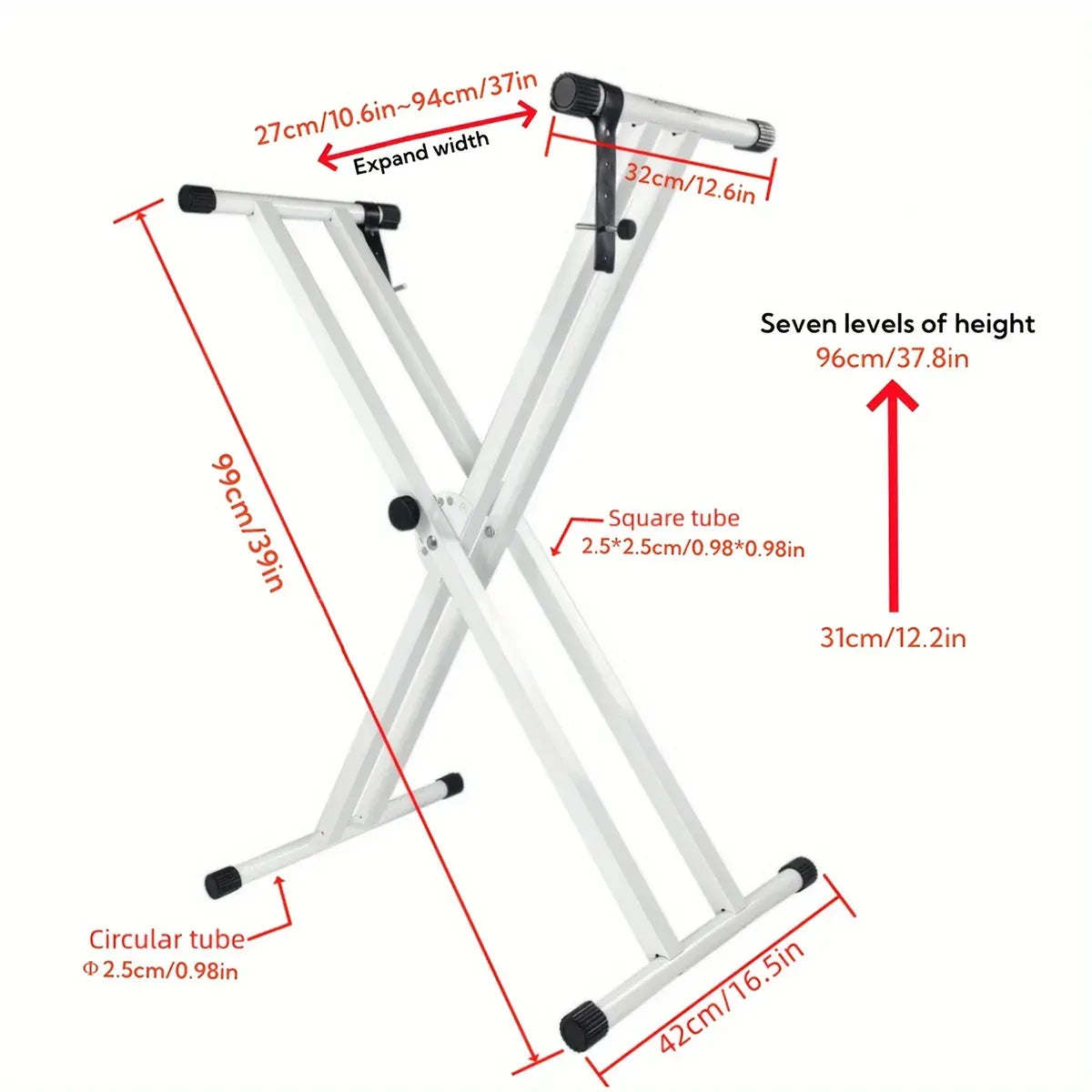 White Electronic Keyboard Stand Electronic Keyboard Stand for Home Studio