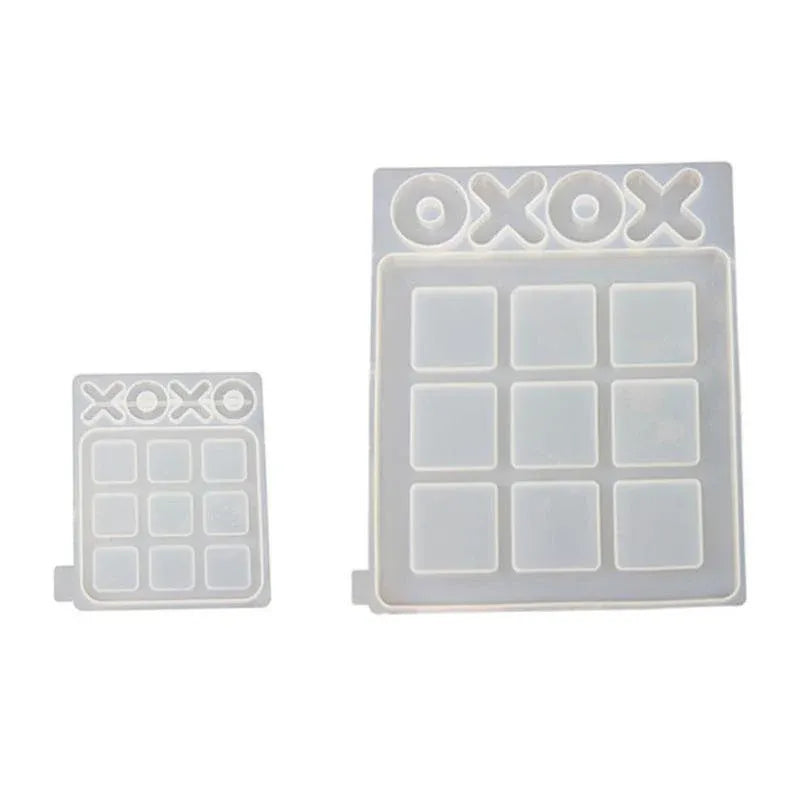 Silicone Mold Making Tic-Tac-Toe Game Jewelry Resin Casting Mould Craft DIY Tool - Large