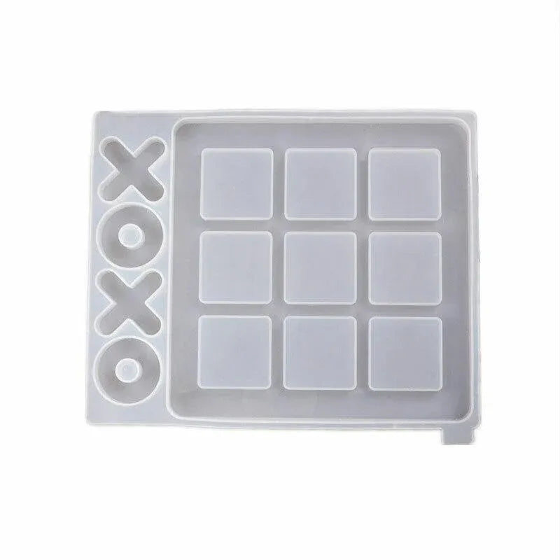 Silicone Mold Making Tic-Tac-Toe Game Jewelry Resin Casting Mould Craft DIY Tool - Large