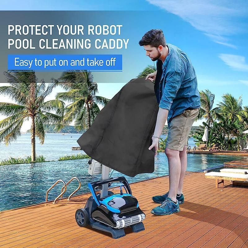 Waterproof Pool Cleaner Cover 420D Oxford Protective Dust Cover with Storage Bag