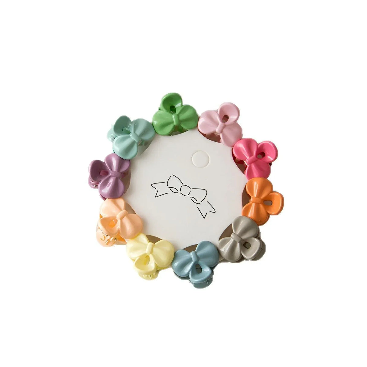 10PCS Mini Hair Clips Colourful Plastic Hair Clamps for Braiding and Styling - Tie