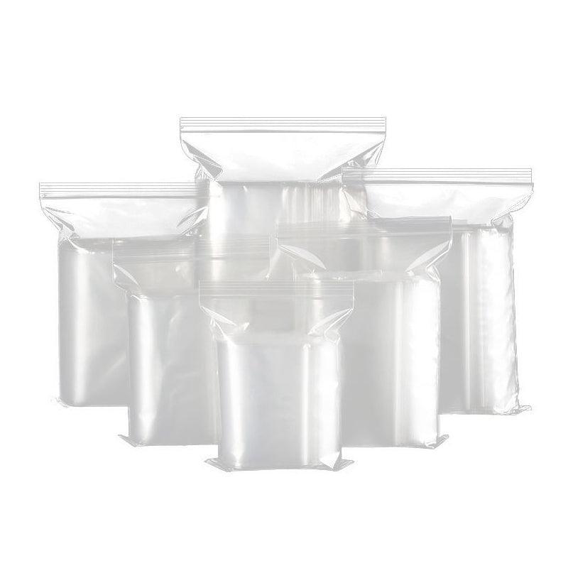 10/100PCS Thick Resealable Ziplock Bags in 12 Sizes Zip Lock Plastic Bags - 4x6cm-10pcs