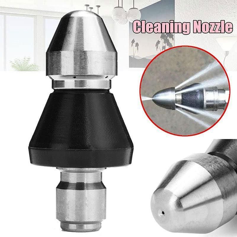 High Pressure Drain 1 Front 6 Nozzle Sewer Pipe Cleaner Rear Jet Pressure Washer