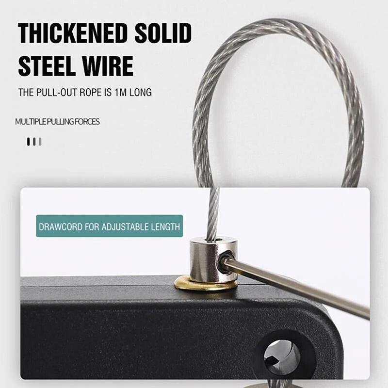 2x Punch-free Automatic Door Closer Sensor Auto for Home Kitchen Door Security - White