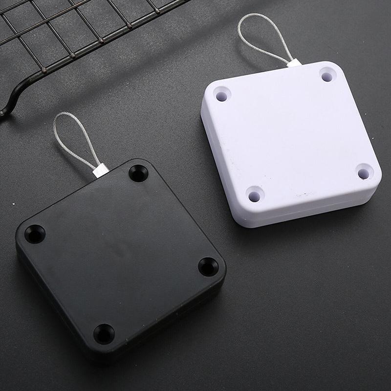 2x Punch-free Automatic Door Closer Sensor Auto for Home Kitchen Door Security - White