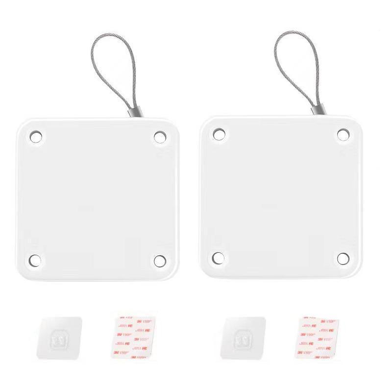 2x Punch-free Automatic Door Closer Sensor Auto for Home Kitchen Door Security - White