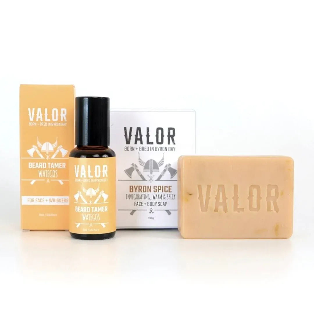 Tame Duo - Beard Tamer Firewood + Valor original Soap