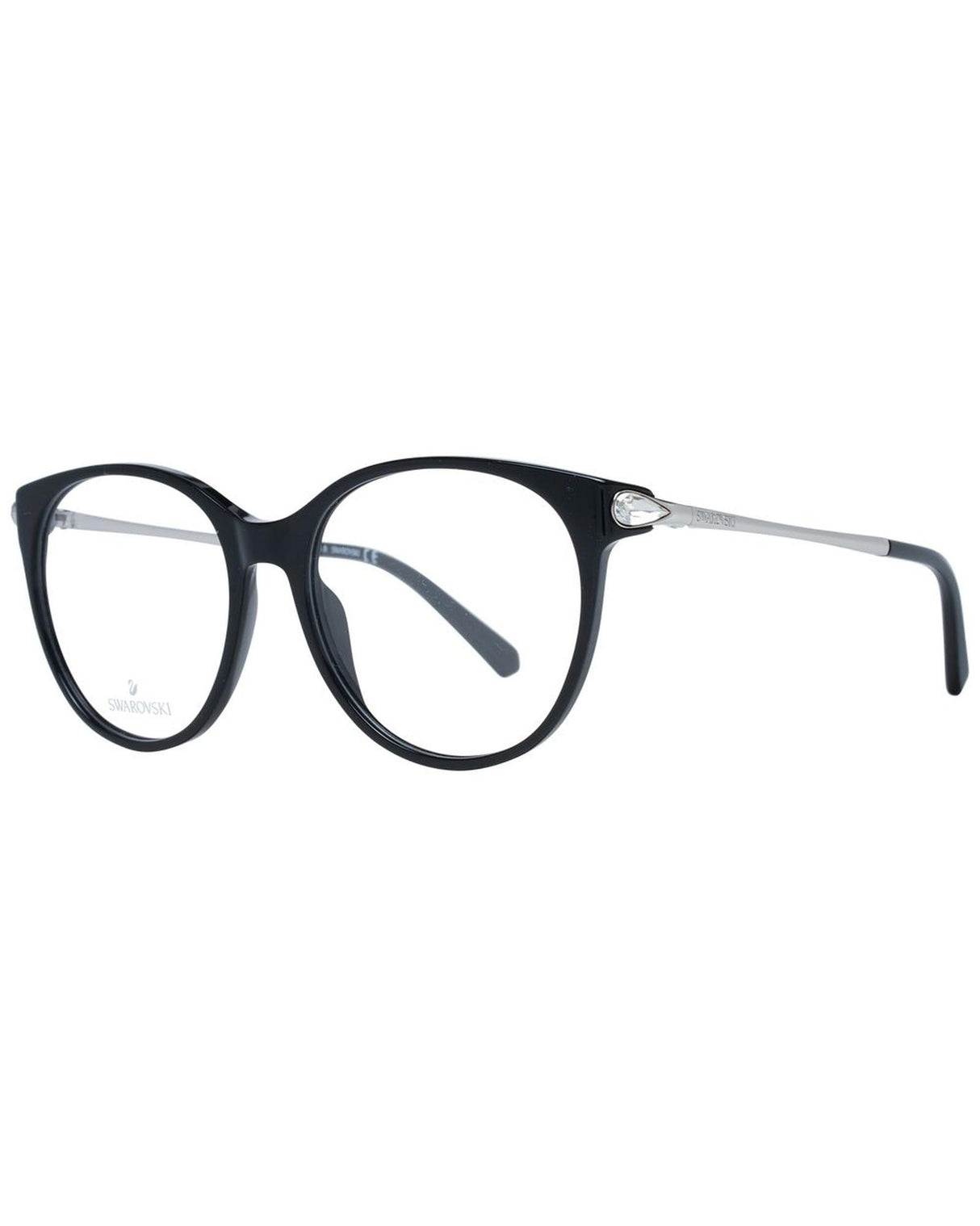 Swarovski Women's Round Black Optical Glasses - One Size