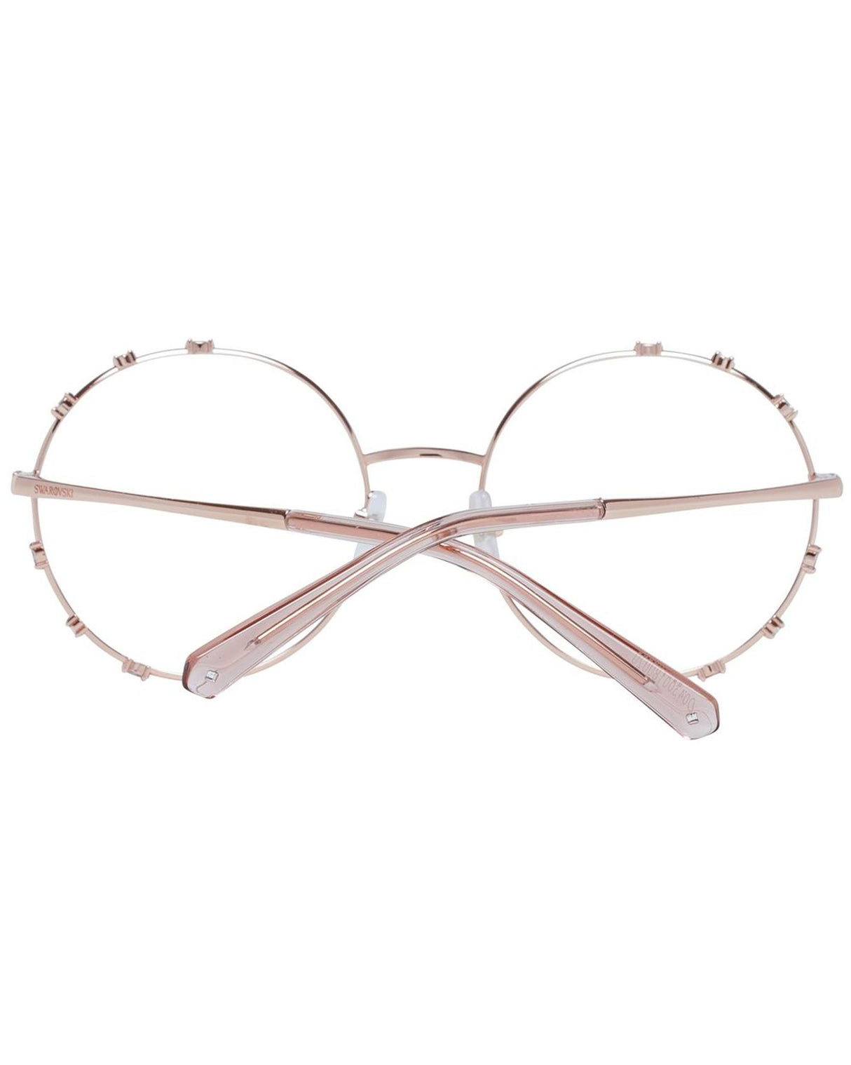 Swarovski Women's Round Pink Metal Optical Glasses - One Size
