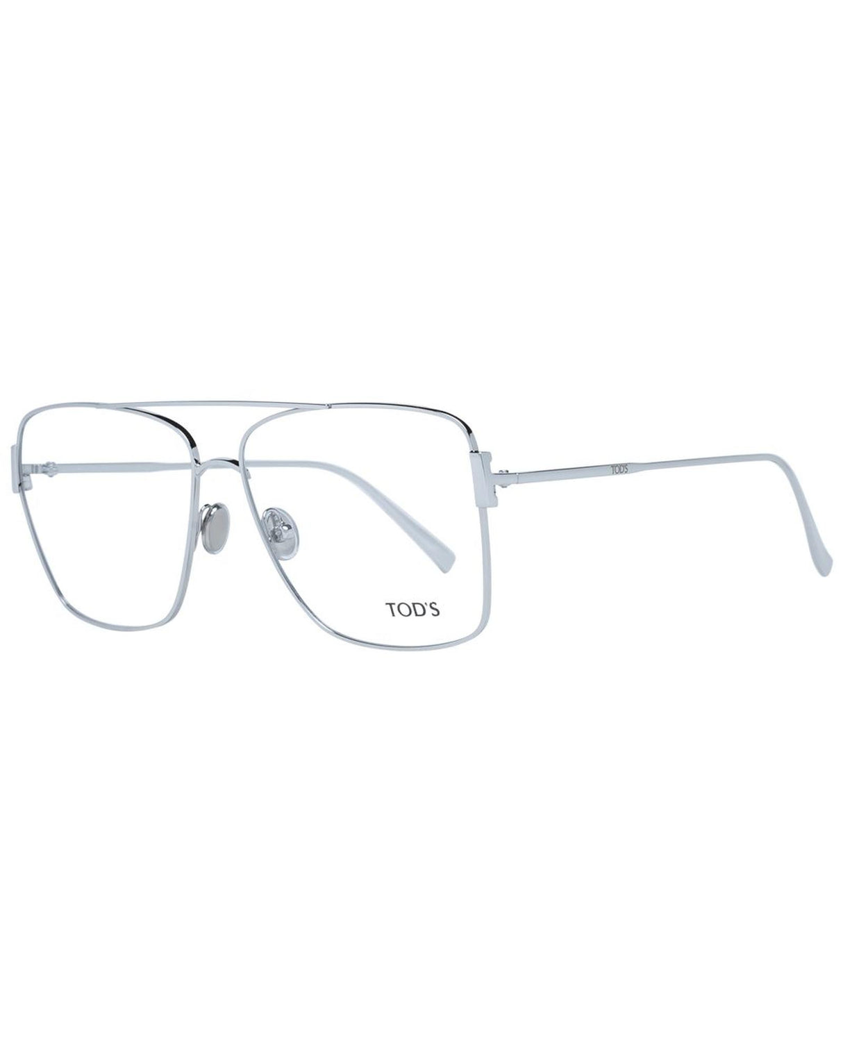 Tod's Women's Rectangular Silver Eyeglasses - One Size