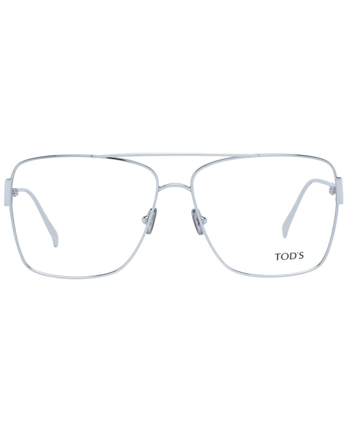 Tod's Women's Rectangular Silver Eyeglasses - One Size
