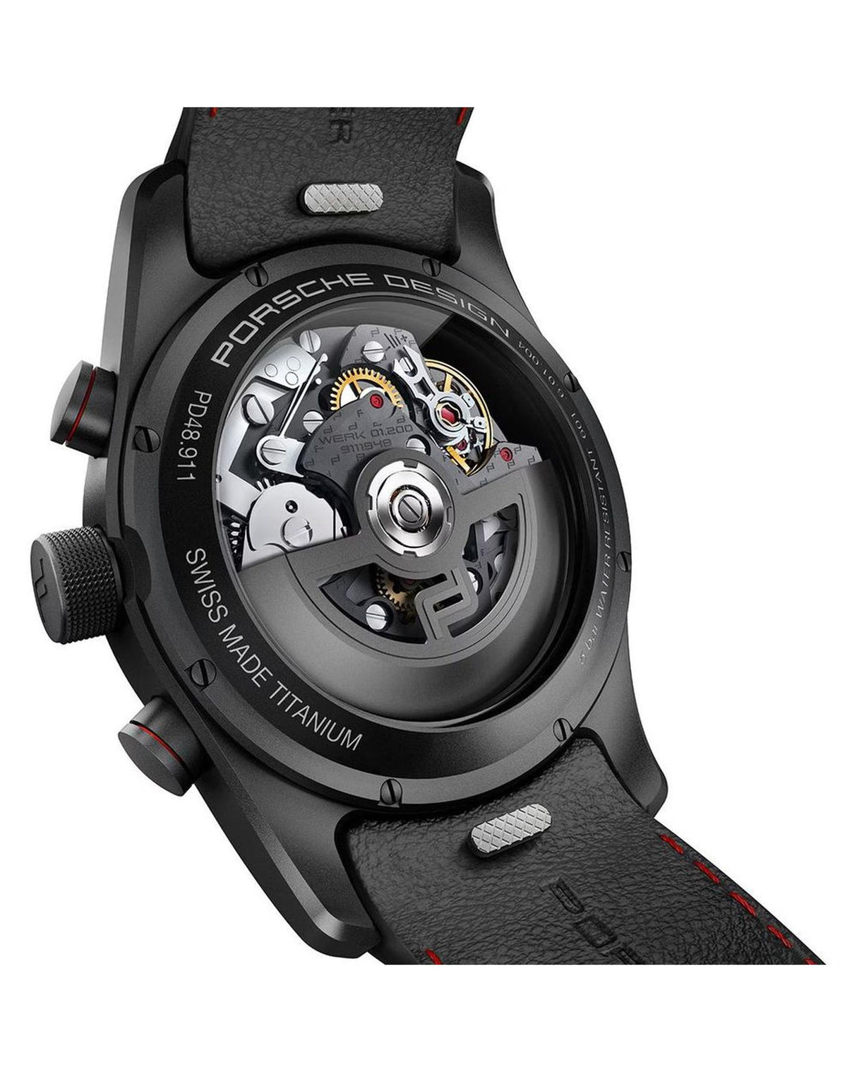 Porsche Design Men's Black Leather Watch - One Size