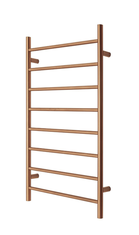 Premium Polished Rose Gold Towel Rack - 8 Bars, Round Design, AU Standard, 1000x620mm Wide