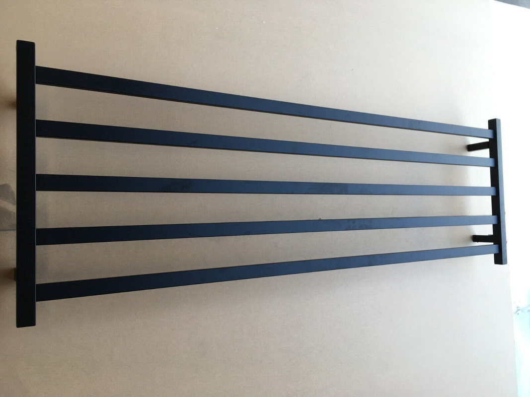 Premium Matte Black Towel Rack - 4 Bars, Square Design, AU Standard, 510x1500mm Wide
