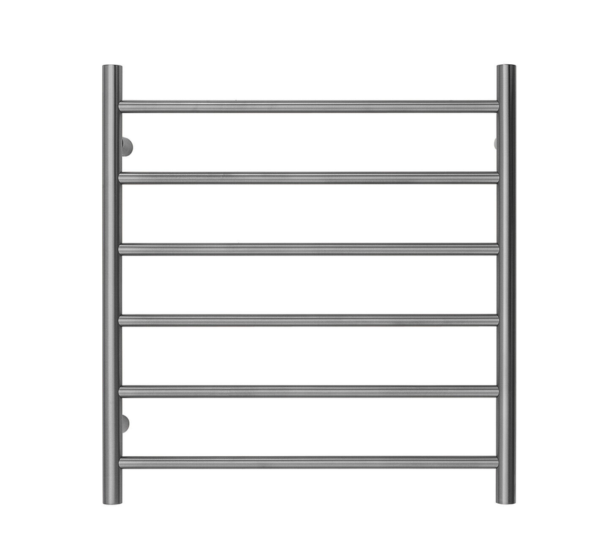 Premium Gunmetal Towel Rack - 6 Bars, Round Design, AU Standard, 650x620mm Wide