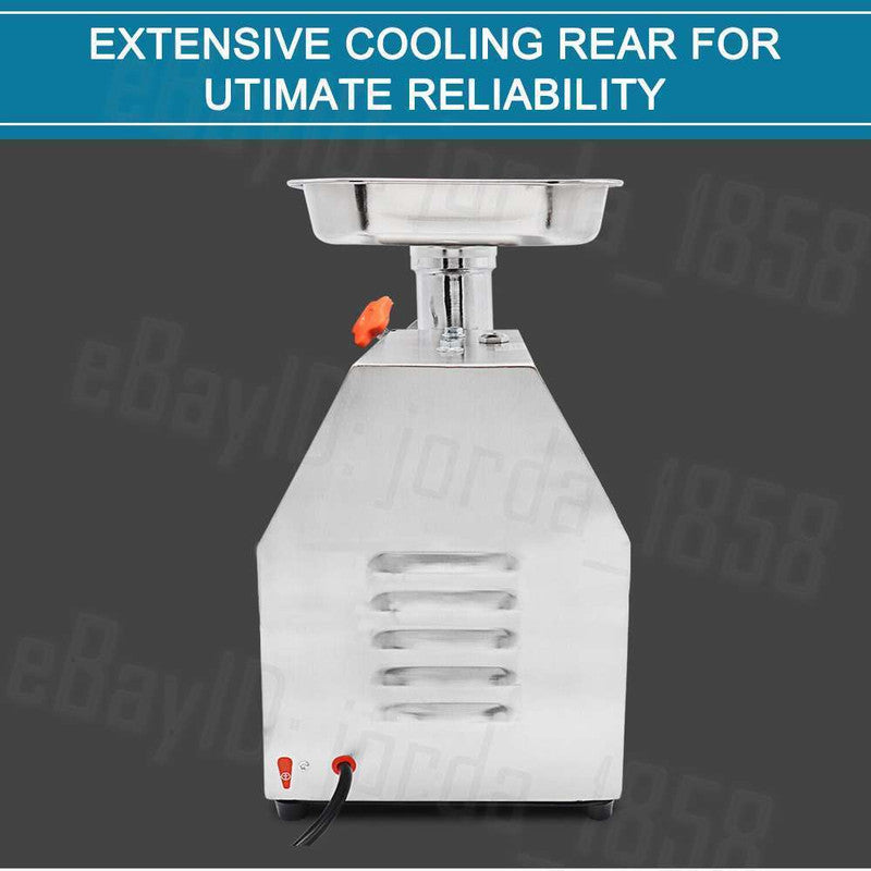 1.63HP Heavy-Duty Electric Meat Grinder & Sausage Stuffer 1200W for Commercial Use