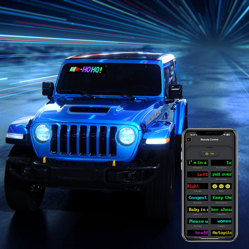 Programmable LED Matrix Panel Flexible Screen IP65 with APP Control 70*173mm