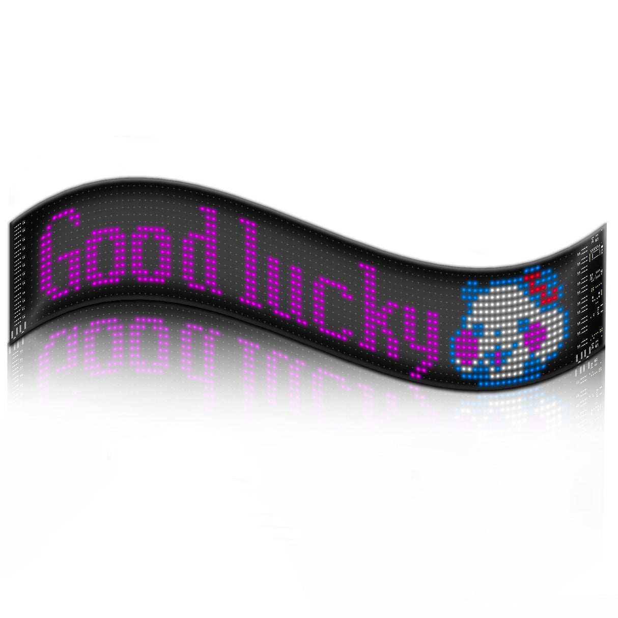 Programmable LED Matrix Panel Flexible Screen IP65 with APP Control 120*595mm