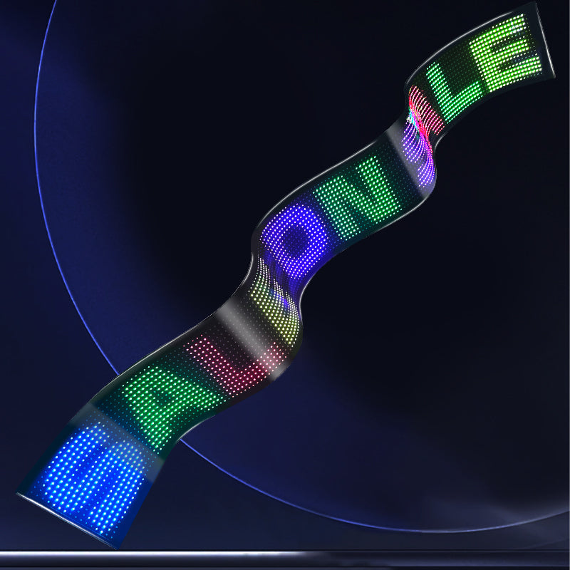 Programmable LED Matrix Panel Flexible Screen IP65 with APP Control 192*898mm