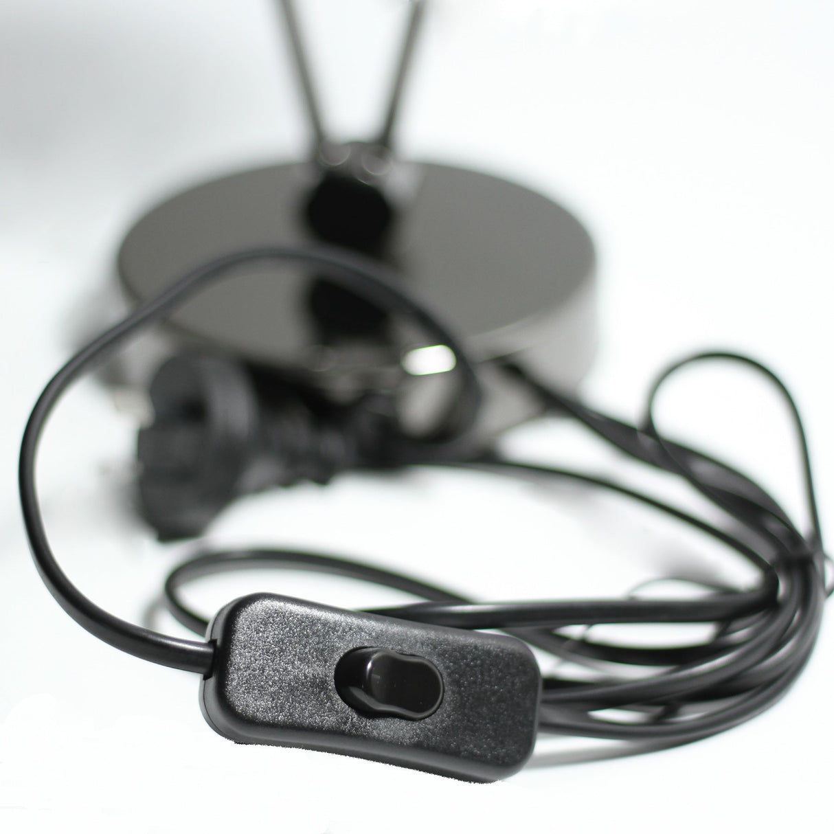 Grette Modern Black Chrome Table Light