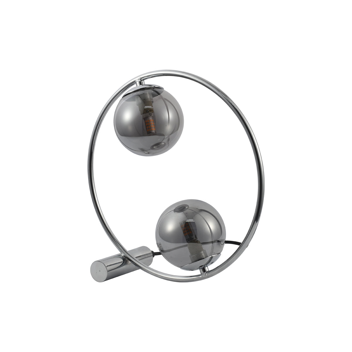 Contemporary Chrome Sphere Table Lamp