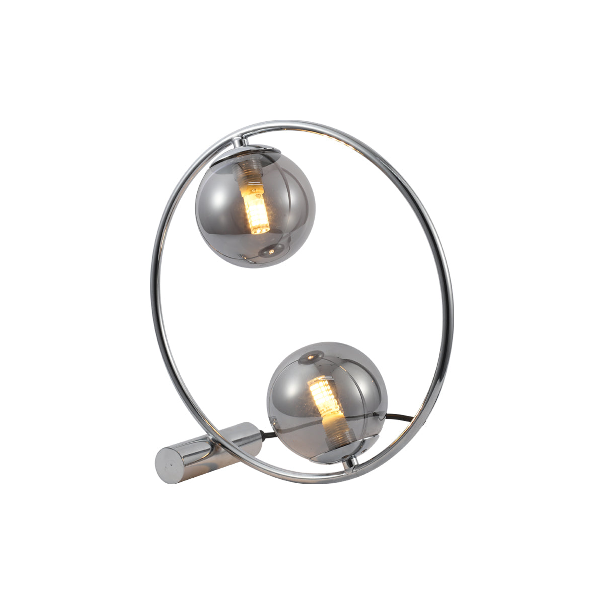 Contemporary Chrome Sphere Table Lamp