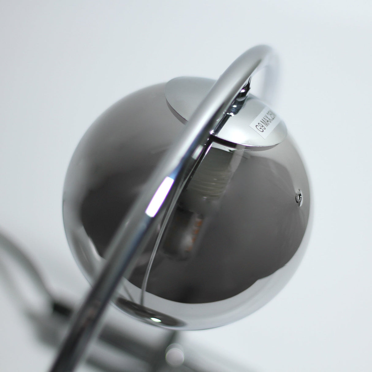 Contemporary Chrome Sphere Table Lamp