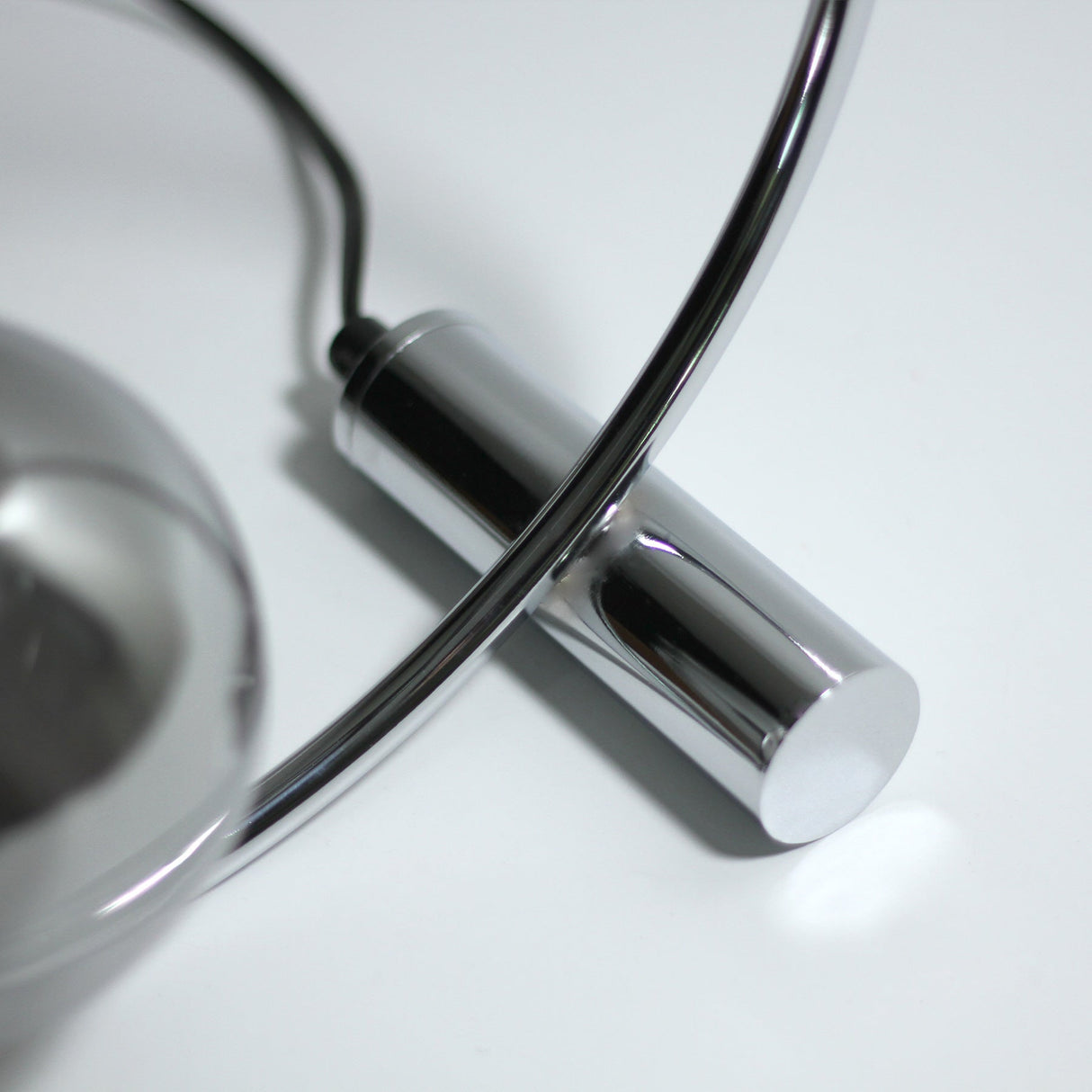 Contemporary Chrome Sphere Table Lamp