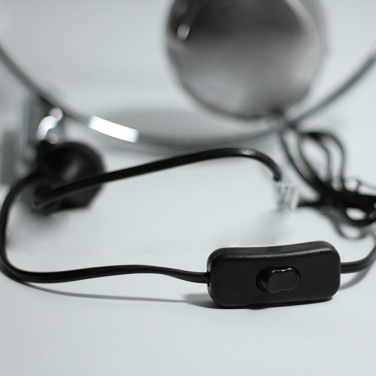 Contemporary Chrome Sphere Table Lamp