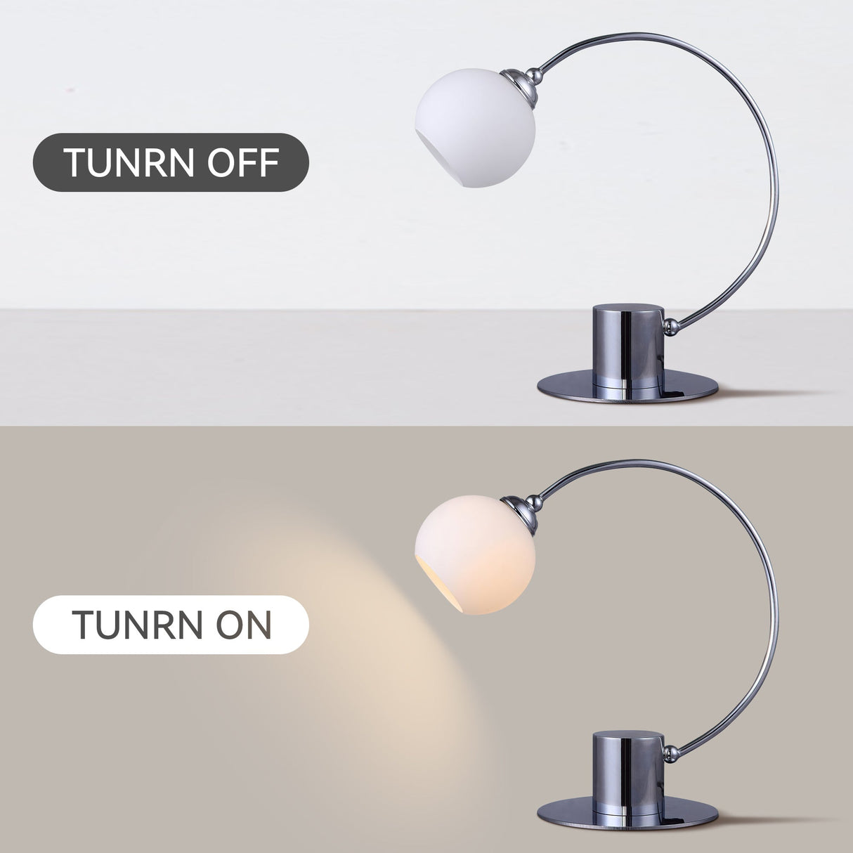 Penelope Touch Table Lamp - Chrome