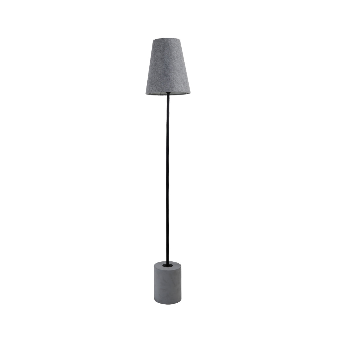 Industrial Elegance Grey Floor Lamp