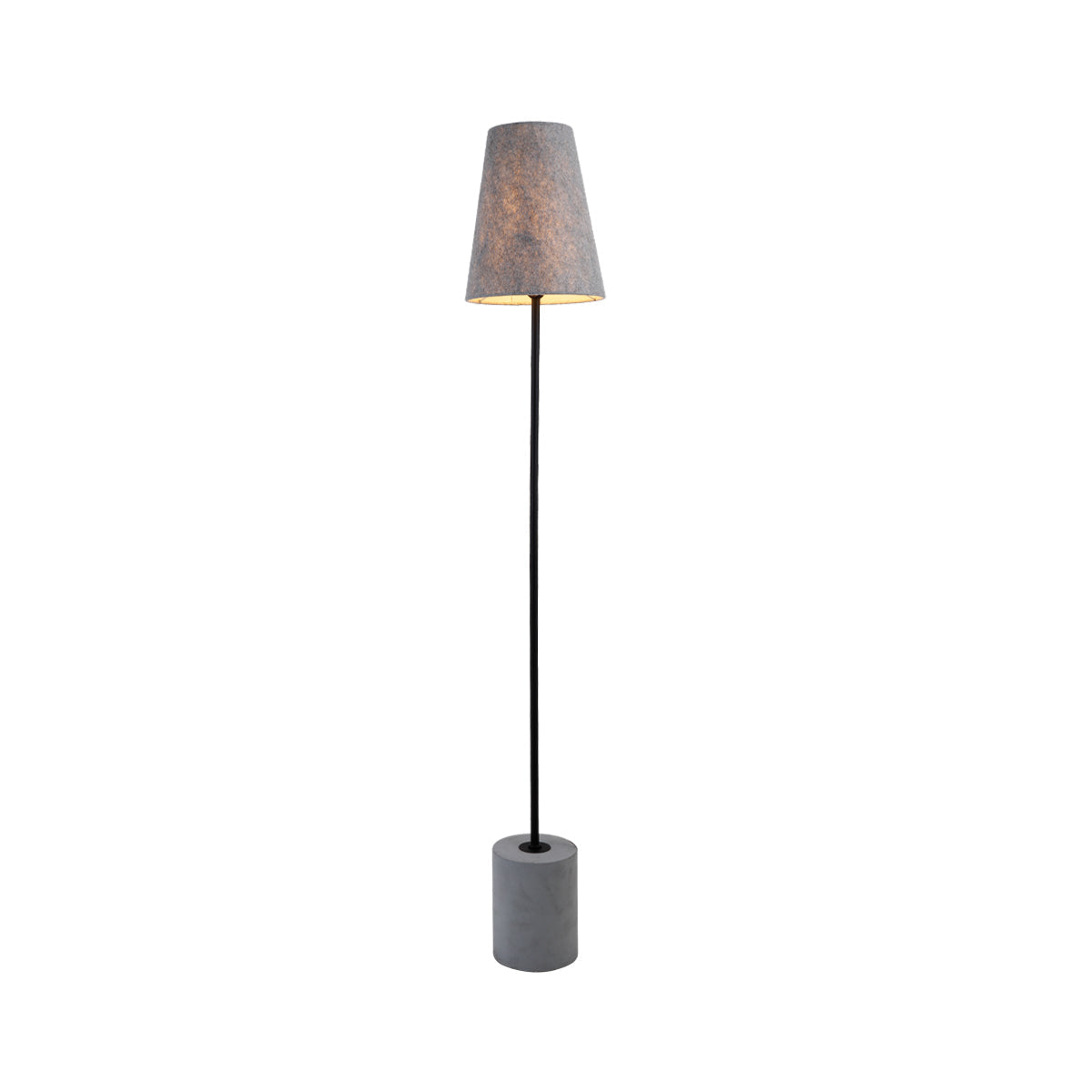 Industrial Elegance Grey Floor Lamp
