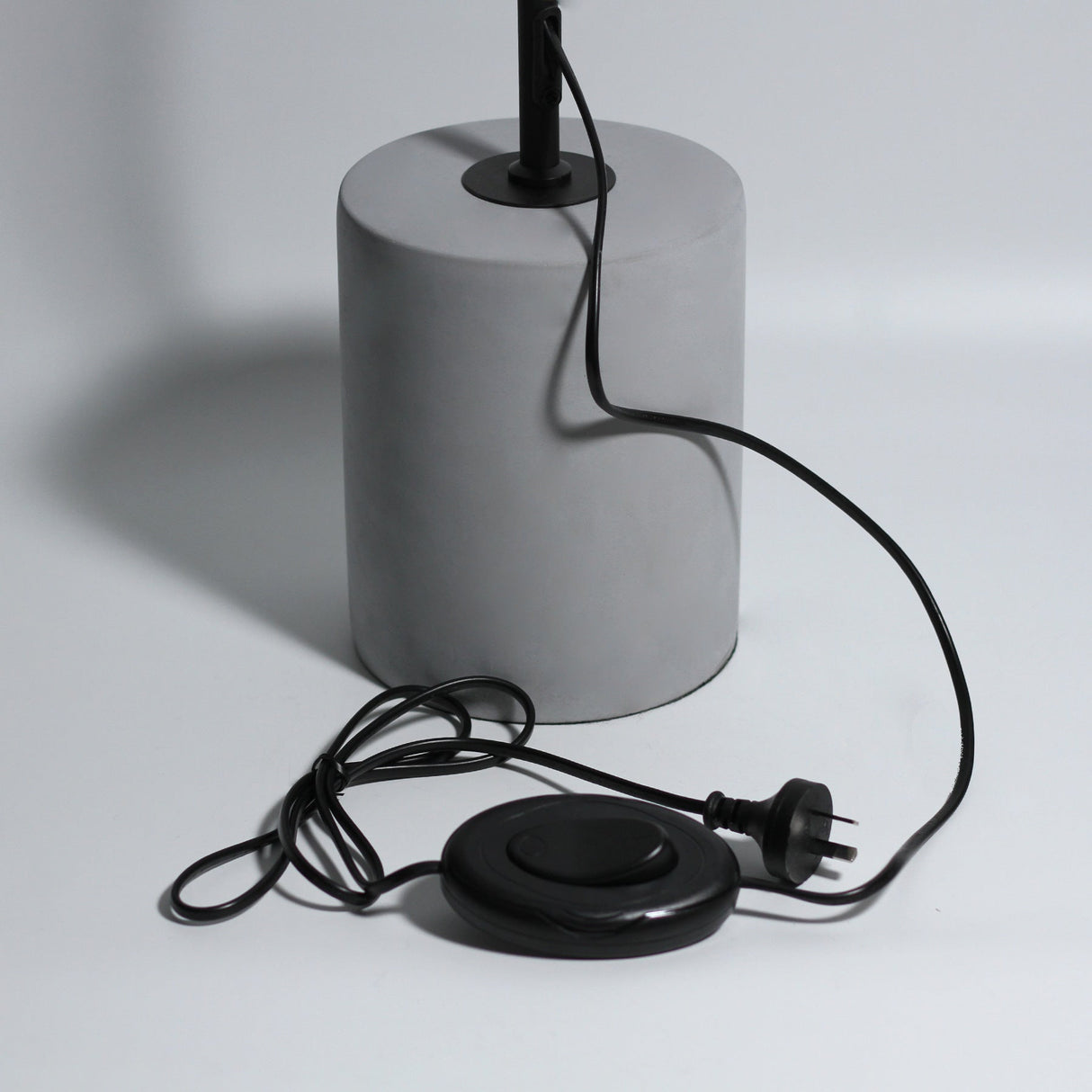 Industrial Elegance Grey Floor Lamp