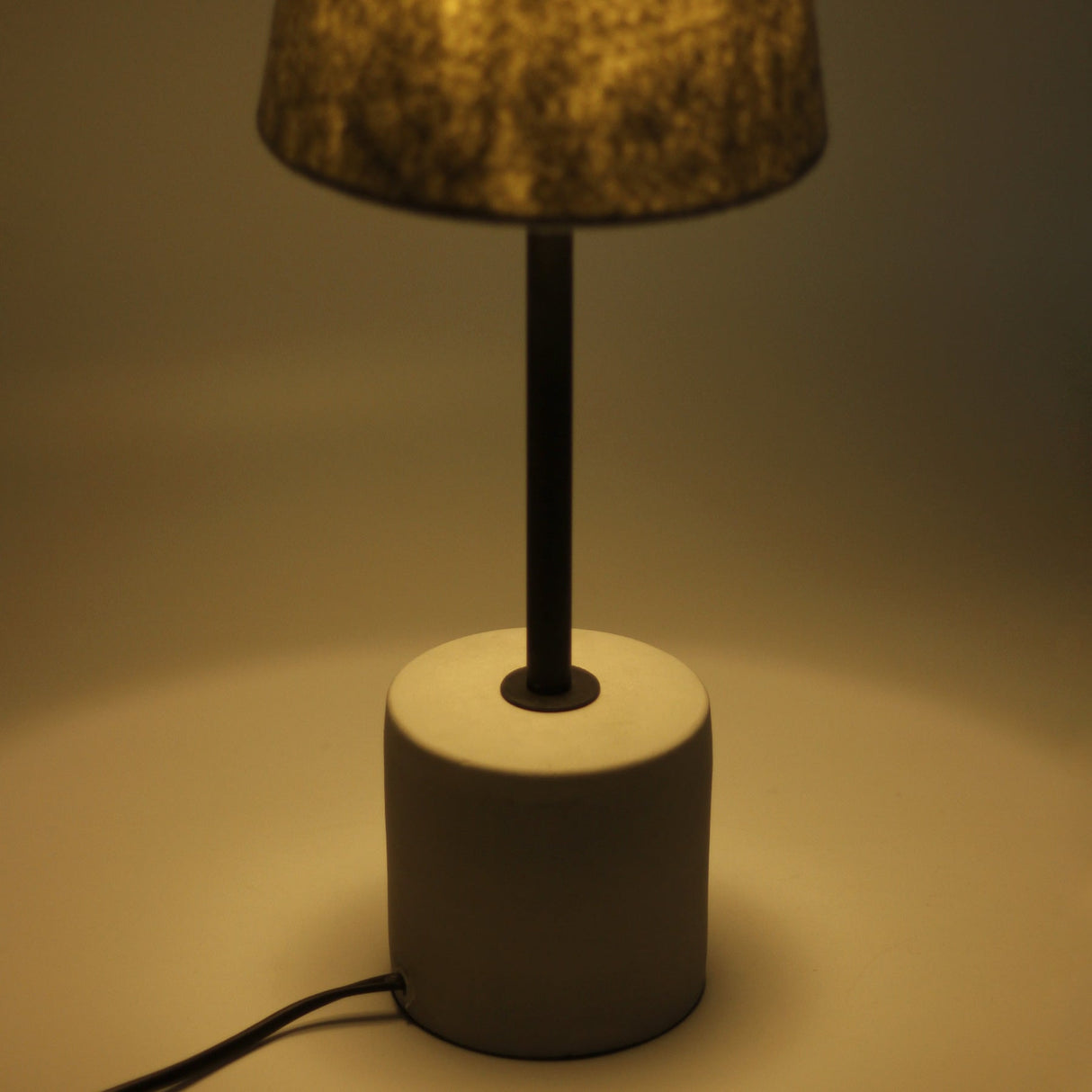 Industrial Elegance: Jerome Grey Table Lamp