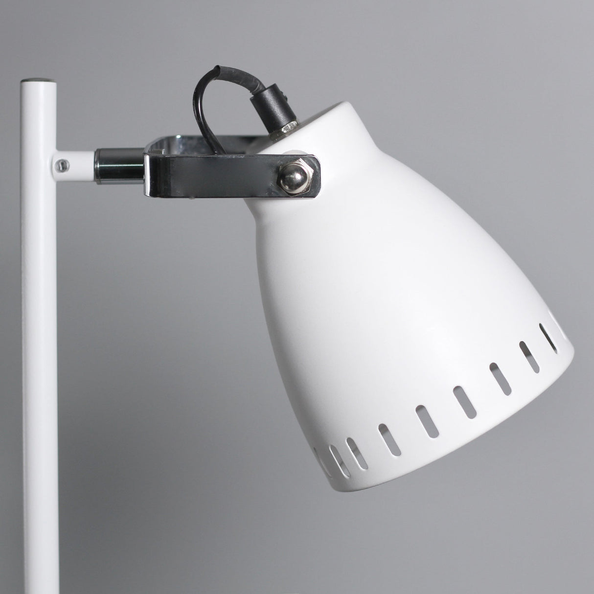 Audrey Adjustable Dual-Head Floor Lamp - White