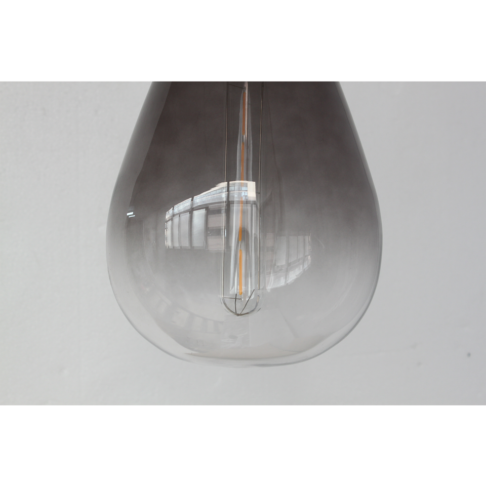 Orson Grey Glass Teardrop Pendant Light