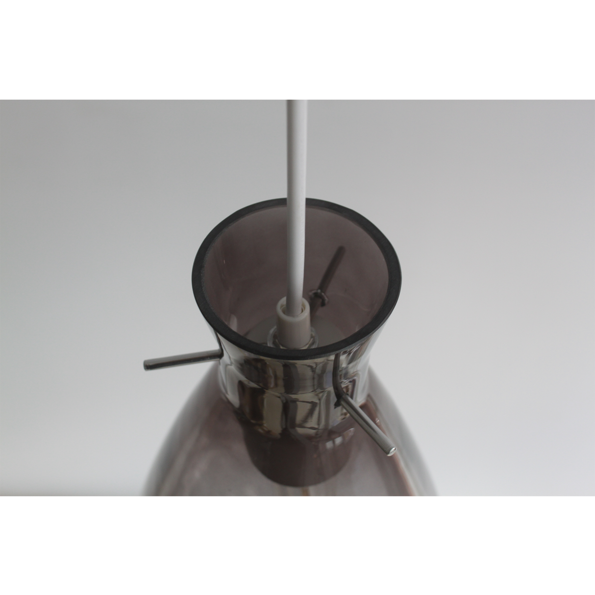 Orson Grey Glass Teardrop Pendant Light