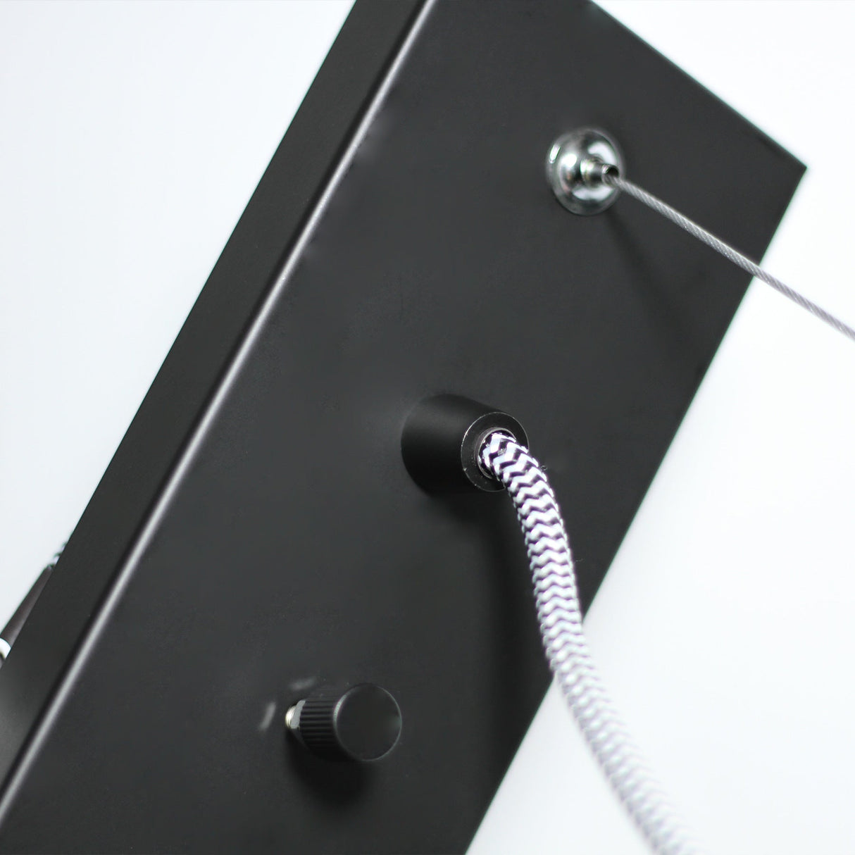 Bikkel Black Four-Light Suspension Lamp