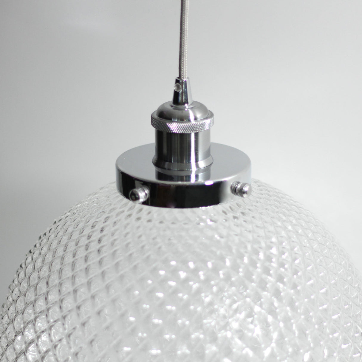 Casablance Small Chrome Pendant Light