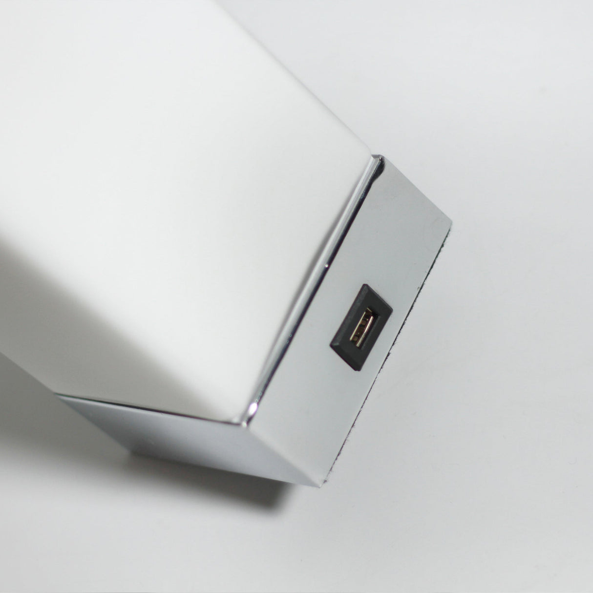 Jessica Touch-Activated Rectangle Lamp with USB Charging Port