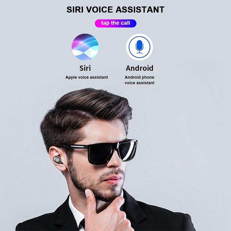 Wireless Bluetooth Headset with Touch Control and Charging Case - V5.0