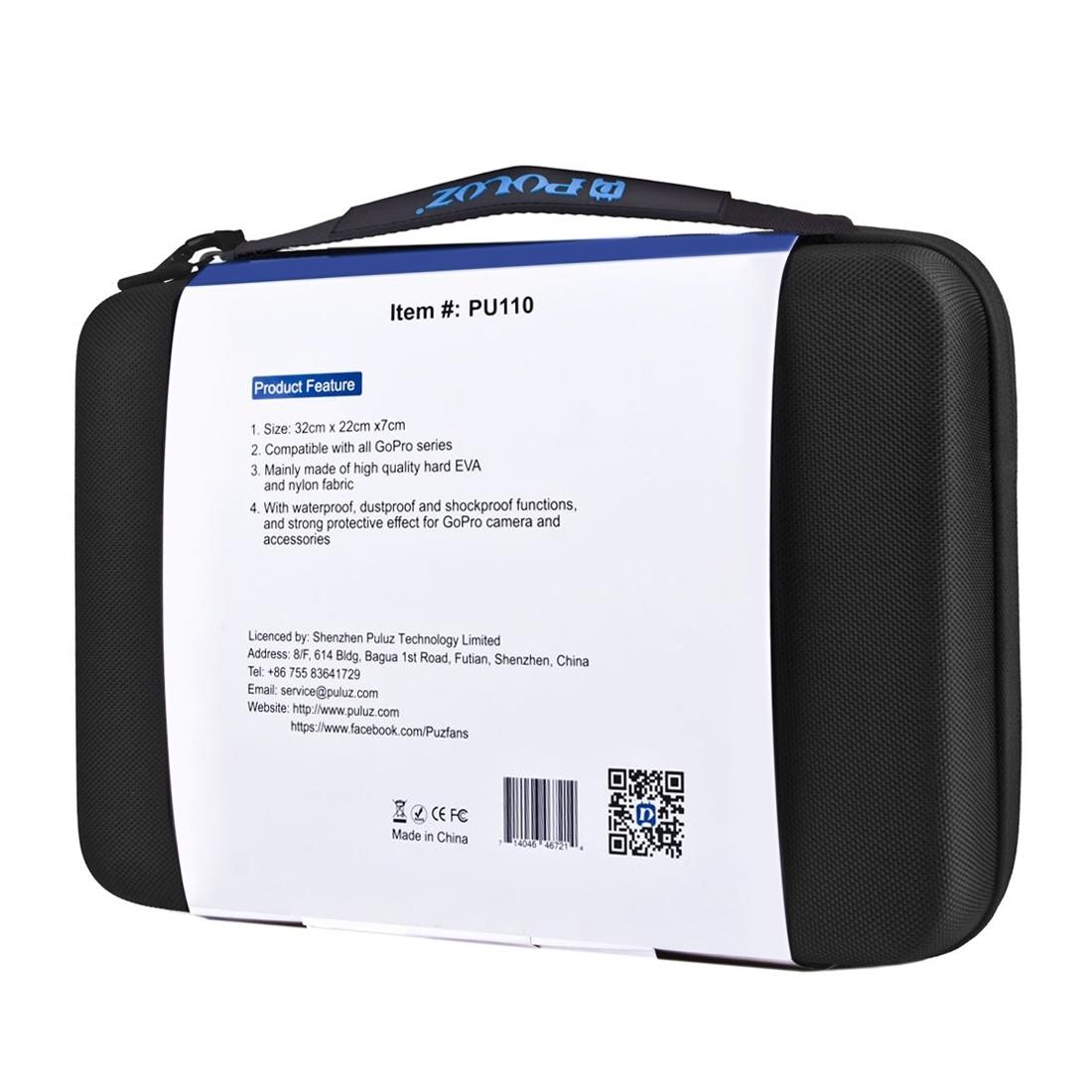 Waterproof Travel Case for Action Cameras and Accessories - Large Size