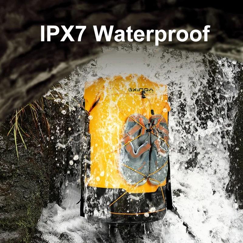 Waterproof Outdoor Stream Tracing Backpack Black 16L - Black-16L
