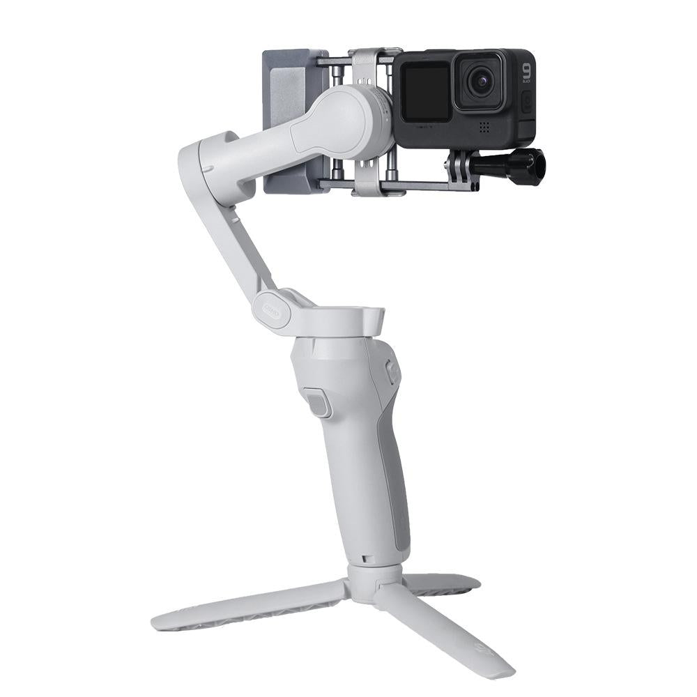 Aluminum Mount Plate Adapter for Dji Action / Gopro Hero9 / 8 Mobile 3 / Om4 Gimbal