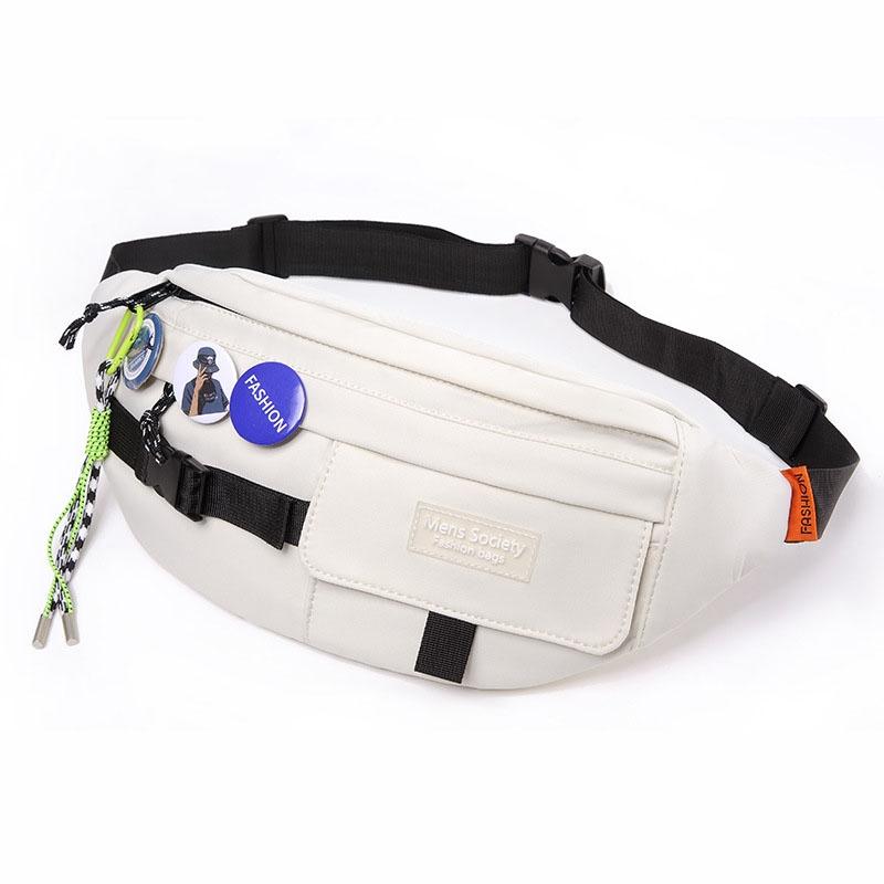 Chest Shoulder Messenger Bag Badge - Green + Badge + Lanyard