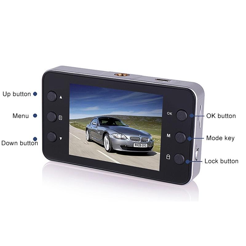 Full Hd 720p Car Dvr with 90 Degree Wide Angle 2.3 Screen