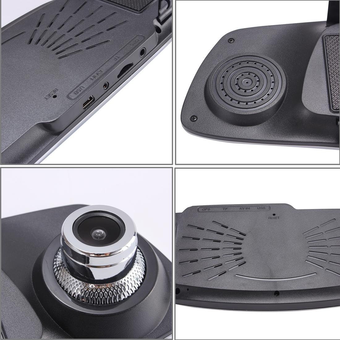 4.3 Hd 1080p Rearview Mirror Vehicle Dvr with Screen Display