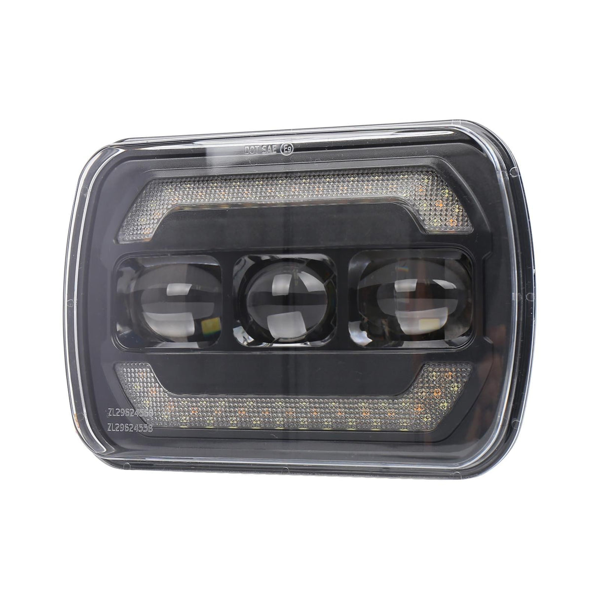 1 Pair 7 Inch Car Square Headlight Work Light